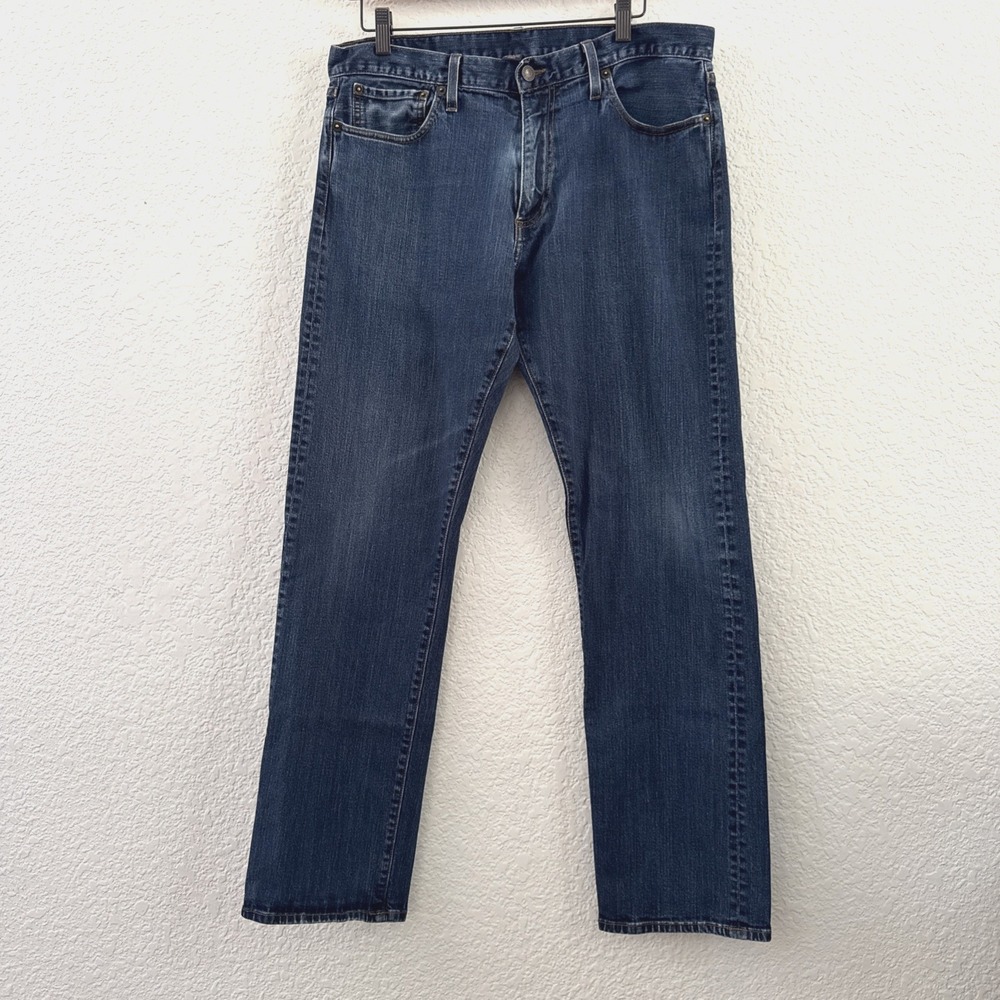 Brooks Brothers 1818 Denim Jeans Men 36x32 Made in USA Supima Cotton Blue